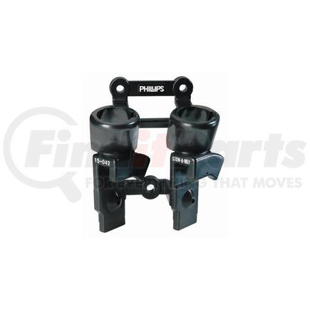 15-042-1 by PHILLIPS INDUSTRIES - Plug & Gladhand Bracket-STOW-A-WAY™, Two Plug and Two Gladhand Holder