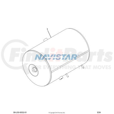 475831C5 by NAVISTAR - INTERNATIONAL TANK AIR PRESS