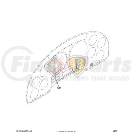 3594350C1 by NAVISTAR - INTERNATIONAL LENS,INSTR CLSTR*