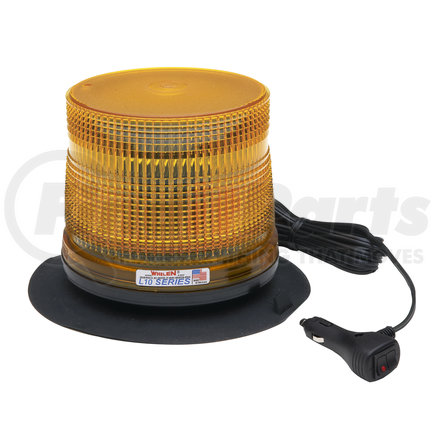 L10LAV by WHELEN ENGINEERING CO. - Super-LED Beacon, SAE Class 1, Low Dome, Magnetic/suction (Amber)