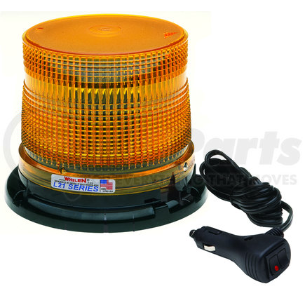 L21LAM by WHELEN ENGINEERING CO. - Super-LED Beacon, SAE Class 1, Low Dome, Magnet (Amber)