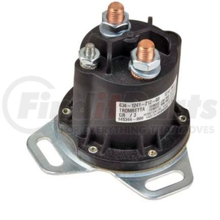 Trombetta 634-1241-212-08 Powerseal Solenoid, 12V 3 Terminals, Intermittent, Flat Bracket