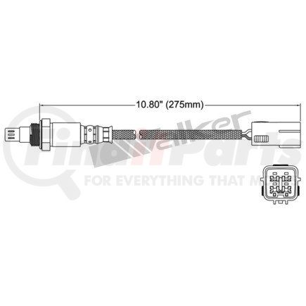 WALKER AIR BRAKE 250-54064 Oxygen Sensor