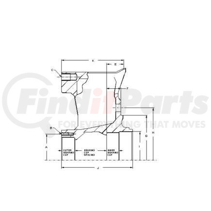 Accuride TX745K Trailer 5 Spoke Wheel Sub-Assy - Rockwell TK Axle (Gunite)