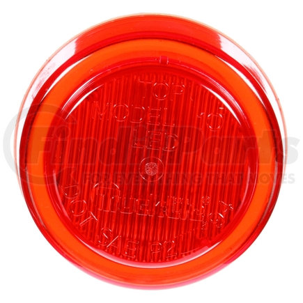 Truck-Lite 10050R3 10 Series, LED, Red Round, 2 Diode, Marker Clearance Light, P2, Black Polycarbonate Grommet Mount, Fit 'N Forget M/C, Female PL-10, 12V, Kit, Bulk