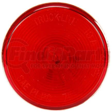 Truck-Lite 10202R3 10 Series Incandescent Clearance / Marker Light - Red Round, 1 Bulb, PC, PL-10, 12V, Bulk