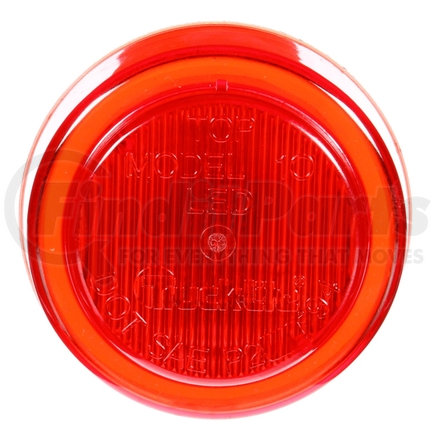 Truck-Lite 10250R3 10 Series, LED, Red Round, 2 Diode, Marker Clearance Light, P2, Fit 'N Forget M/C, 12V, Bulk