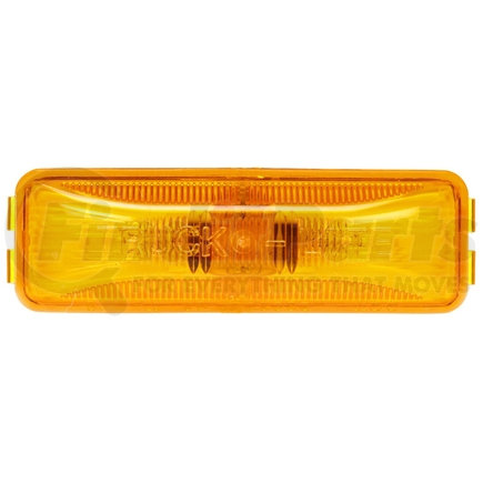 Truck-Lite 19200YP 19 Series, Base Mount, Incandescent, Yellow Rectangular, 2 Bulb, Marker Clearance Light, PC, Fit 'N Forget M/C, 12V, Pallet