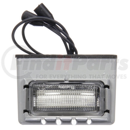 Truck-Lite 150403 15 Series, LED, 3 Diode, License Light, Rectangular, Gray Bracket Mount, Hardwired, Female PL-10, 12V, Kit, Bulk