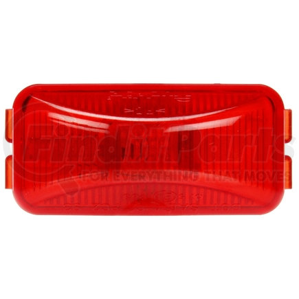 Truck-Lite 15200R3 15 Series, Incandescent, Red Rectangular, 1 Bulb, Marker Clearance Light, PC2, PL-10, 12V, Bulk