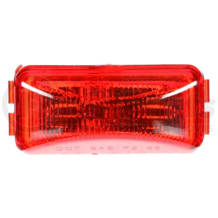 Truck-Lite 15250R3 15 Series, LED, Red Rectangular, 1 Diode, Marker Clearance Light, P3, PL-10, 12V, Bulk