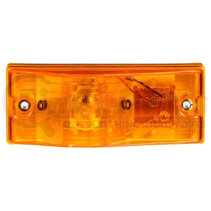 Truck-Lite 22202Y3 22 Series, Incandescent, Yellow Rectangular, 1 Bulb, Side Turn Signal, 2 Screw, PL-3, 12V, Kit, Bulk