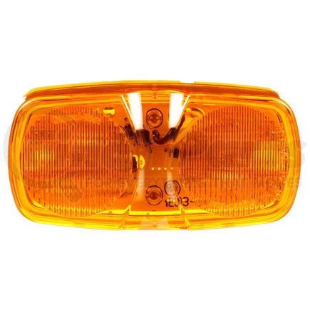 Truck-Lite 2660A-3 Signal-Stat, LED, Yellow Rectangular, 16 Diode, Marker Clearance Light, P2, Bracket Mount, Hardwired, Blunt Cut, 12V, Bulk