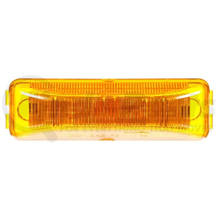 Truck-Lite 19250Y3 19 Series, Base Mount, LED, Yellow Rectangular, 6 Diode, Marker Clearance Light, P2, Fit 'N Forget M/C, 12V, Bulk