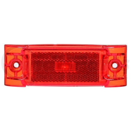 Truck-Lite 21051R3 21 Series, LED, Red Rectangular, 1 Diode, Marker Clearance Light, PC, 2 Screw, Reflectorized, Fit 'N Forget M/C, .180 Bullet Terminal/Ring Terminal, 12V, Kit, Bulk