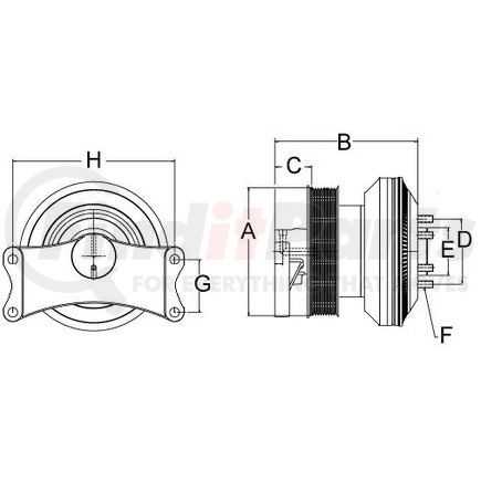 Horton 79A7201 CLUTCH*DMA SE 21*REMAN,HDEP,173.0,10-PK,20.7 PLT,65.2 STUDS