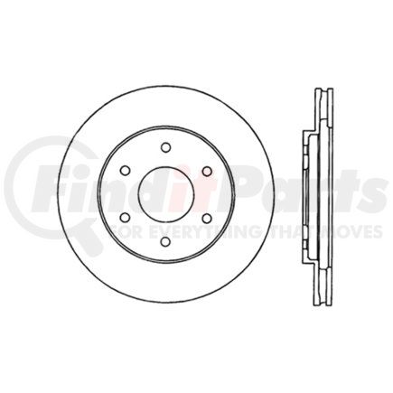 Centric 125.42084 Premium High Carbon Alloy Brake Rotor