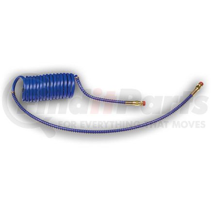 Grote 81001540B Coiled Air Hose 15 Foot With 12 and 40 in. Leads Blue