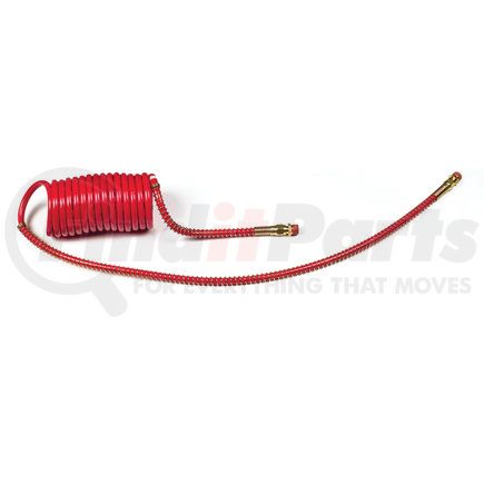 Grote 81001540R Coiled Air Hose 15 Foot With 12 and 40 in. Leads Red