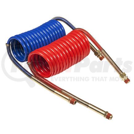 Grote 81-0015-H Coiled Air Hose with Brass Handle 12" Leads