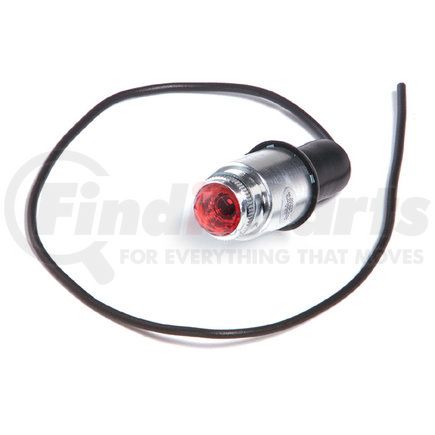 Grote 82-0115 Pilot Light - Red 1/2" diameter faceted lens, 15 amp