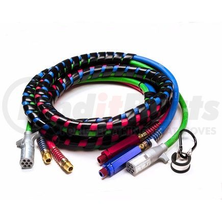 Grote 81-3212 3-in-1 ABS Electrical & Air Assembly 12" Red/Blue Rubber Airline Hoses and Grote’s UltraLink™ Power Cords