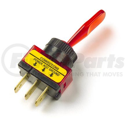 Grote 82-1905 Toggle Switch - Illuminated - 3 Blade, Red