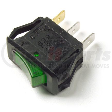 Grote 82-1903 Rocker Switch - Illuminated - 3 Blade, Green