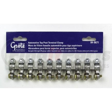 Grote 84-9671 Top Post & Side Mount Automotive Battery Terminal Clamps - Universal