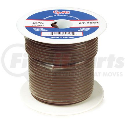 Grote 87-5001 (GPT) General Purpose Thermo Plastic Wire - Length 100' Brown