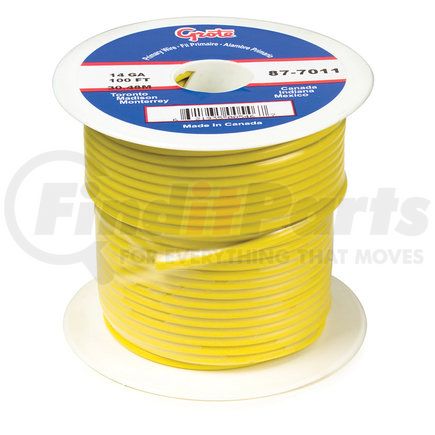 Grote 87-7011 (GPT) General Purpose Thermo Plastic Wire - Length 100' Yellow