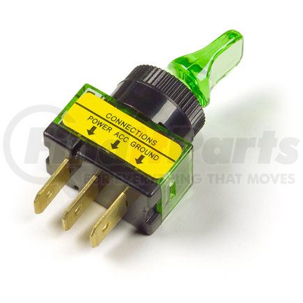Grote 82-1911 Toggle Switch - Illuminated - Duckbill - Green
