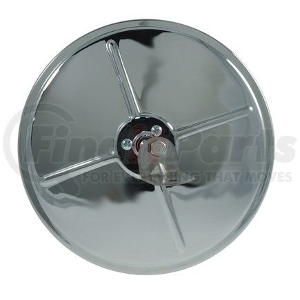 Grote 12983 8" Round Convex Mirrors with Center-Mount Ball-Stud - Chrome