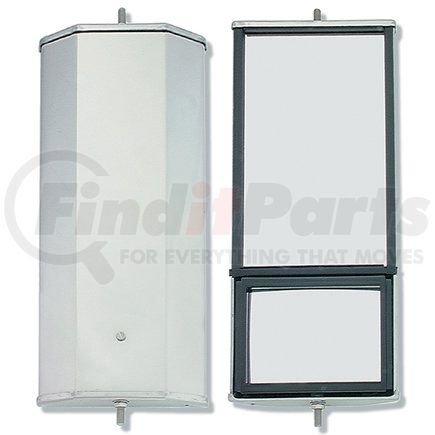Grote 16043 OEM-Style Split-Focus West Coast Box Mirror - Stainless Steel