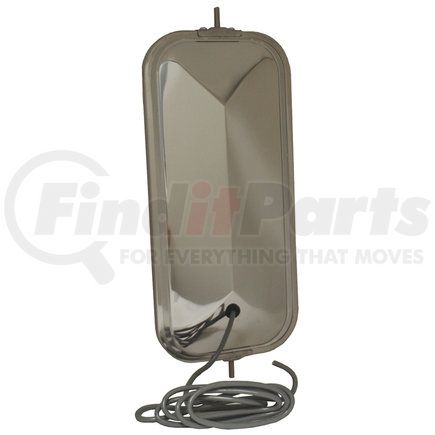 Grote 16153 OEM-Style Peak-Back West Coast Mirrors - Heated, Stainless Steel