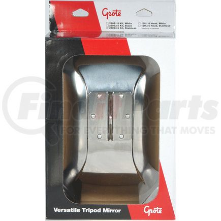 Grote 28093-5 Versatile Tripod Mirror - Stainless Steel
