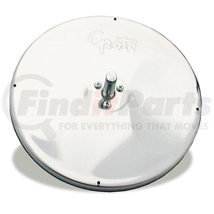 Grote 12183-3 8" Round Convex Mirrors with Center-Mount Ball-Stud - Stainless Steel, Multi Pack