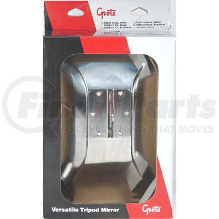 Grote 12113-5 Below-Eye-Level Mirrors - Stainless Steel