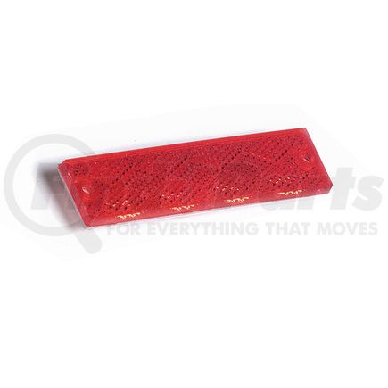 Grote 40132-3 Mini Stick-On / Screw-Mount Rectangular Reflectors - Red, Multi Pack