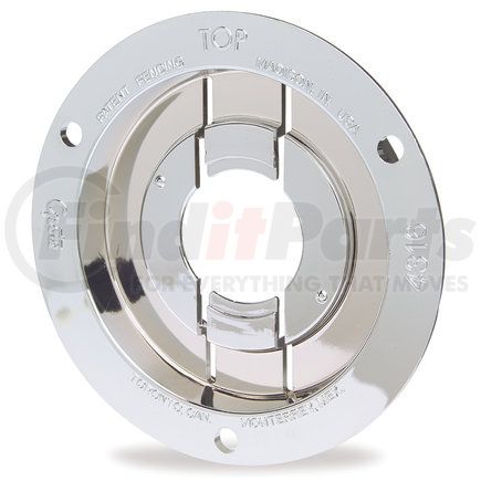 Grote 43163-3 Theft-Resistant Mounting Flange & Pigtail Retention Cap For 2½" Round Lights - Mounting Flange, Multi Pack