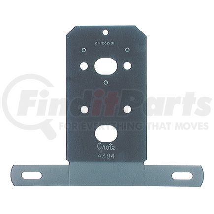 Grote 43842 Universal License Plate Bracket - Black Enamel