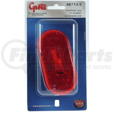 Grote 46712-5 Single-Bulb Oval Clearance / Marker Light - Built-in Reflector