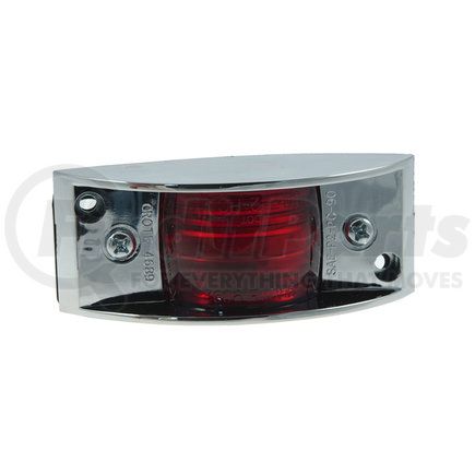 Grote 46892 Chrome-Armored Clearance / Marker Light - Red