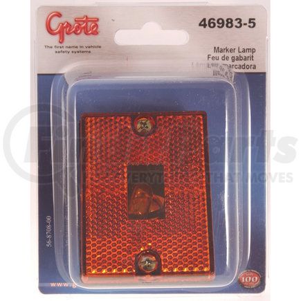 Grote 46983-5 Rectangular Submersible Clearance / Marker Light with Built-In Reflector - Replacement Parts