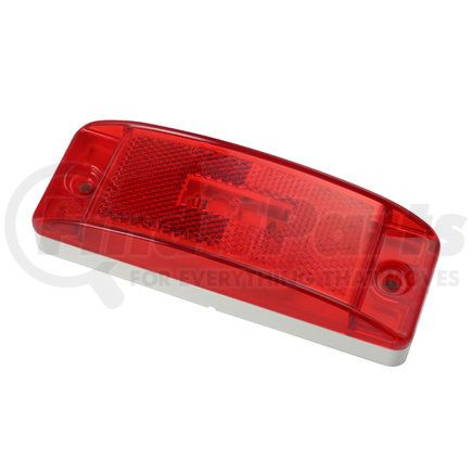 Grote 47072 Clearance-Marker Lamp SuperNova Sealed Turtleback II LED with Reflective Lens Red