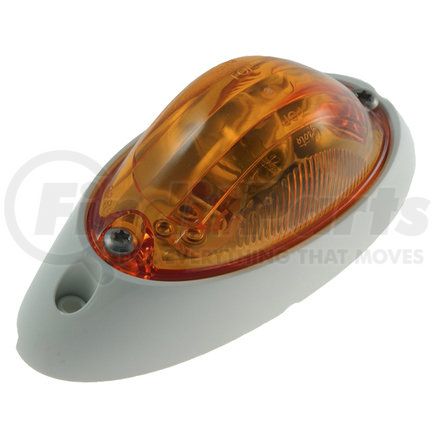 Grote 52063 Small Aerodynamic Combination Marker Side Turn Lights - White Base
