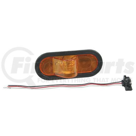 Grote 52253 Economy Oval Side Turn Marker Light - Yellow Kit (52193 + 92420 + 67090)