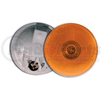 Grote 53103 Torsion Mount® II 4" Stop / Tail / Turn Light - Front Park, Male Pin, Yellow Turn