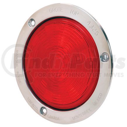 Grote 54492-3 SuperNova® 4" NexGen™ LED Stop / Tail / Turn Light - Stainless Steel Flange, Male Pin, Multi Pack