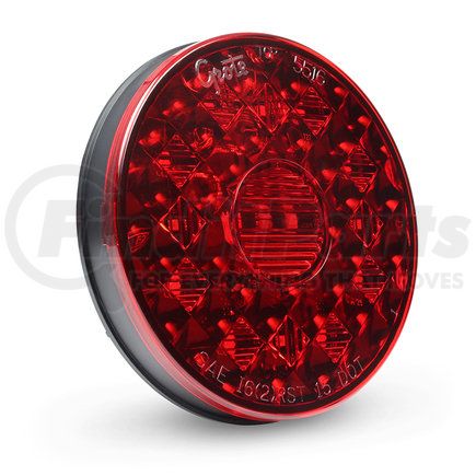 Grote 55082-3 4" Round LED Stop / Tail / Turn Light with Integrated Backup - Integrated 4-Pin Hard Shell Termination, Multi Pack